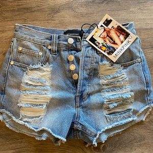 MINKPINK Jean Shorts